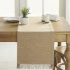 Best Food Network Almond Stripe Table Runner 72 Table Linens