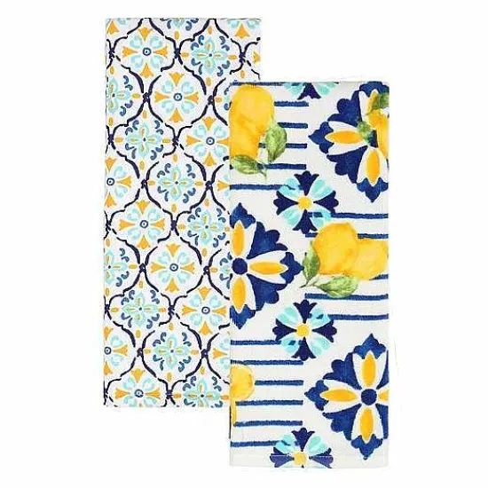 Outlet Food Network Ancient Isle Lemons Kitchen Towel 2-Pk. Kitchen Linens