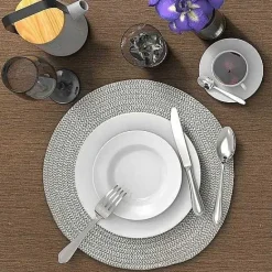 Hot Food Network Braided Gray Placemat 4-Pk. Table Linens