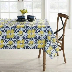 Discount Food Network Modern Charm Lemon Tablecloth Table Linens