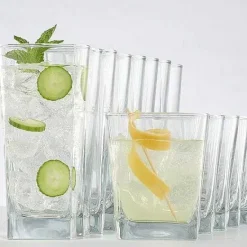 Hot Food Network 16-Pc. Classico Drinkware Set Drinkware & Glassware