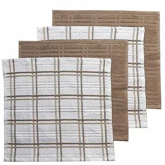 Best Food Network Plaid Dishcloth 4-Pk. Kitchen Linens