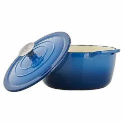 New Food Network 5-Qt. Enameled Cast-Iron Dutch Oven Cookware & Bakeware